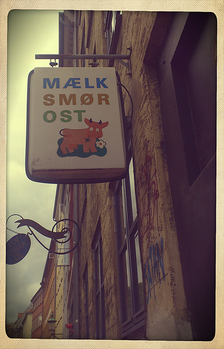 Vintage sign i Copenhagen